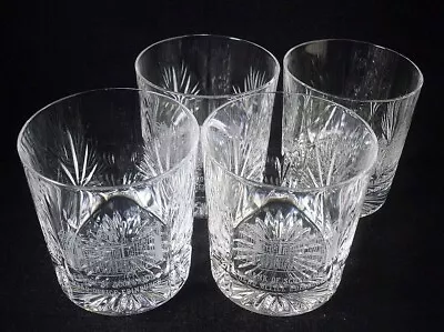 Buy 4 X Edinburgh Crystal Star Of Edinburgh Bank Scotland Whisky Tumbler Glasses 3 H • 19.99£