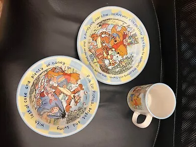 Buy Staffordshire Pottery Winnie The Pooh Breakfast Set Gift Only Used For Display • 3.20£