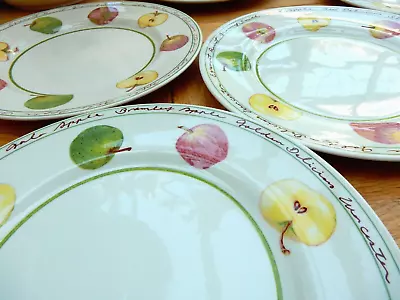 Buy PAIR X Royal Stafford Large Dinner Plates APPLE Vintage Decorative 10 7/8  28cm • 20£