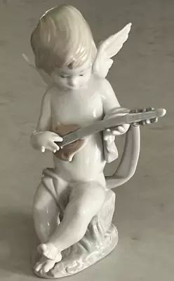 Buy Lladro 1231  Angel With Lute  Cherub Lute Concert - Filed Wing Tips, RV$450 • 69.85£