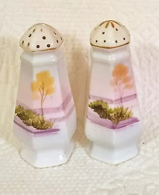 Buy Antique Set Of Fine Porcelain Salt & Pepper Shakers. • 9.32£