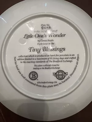 Buy Bradley Exchange Tiny Blessings Numbered Plate  • 42.01£