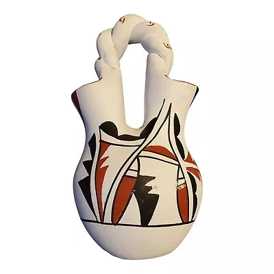 Buy Old Jemez Pueblo Wedding Vase Native American  Pottery Polychrome OOAK • 60.54£
