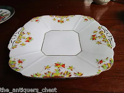 Buy Melba Bone China England Autumn Time Pattern Tray, 9 X 71/2  Floral [60D] • 41.94£