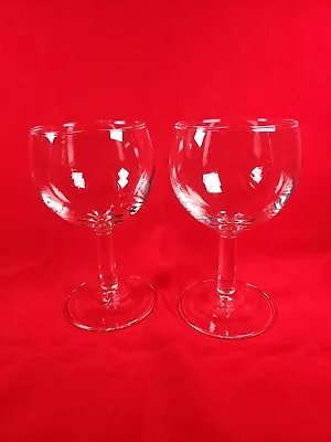 Buy Stunning Vintage Pair Of Balloon Gin Or Red Wine Glasses 5  Tall Retro VGC • 6.99£
