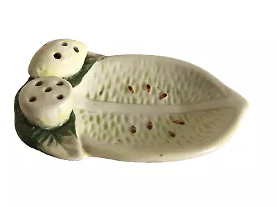 Buy Toothpick Holder Vintage Italian Pottery Hand Painted Lemon Cocktail Stick • 14£