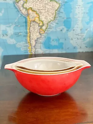 Buy Vintage Pyrex Cinderella Nesting Bowls, Set Of 3 • 60.58£