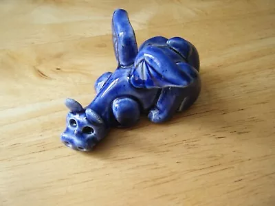 Buy Blue Glazed Pottery Dragon Ornament • 1.99£