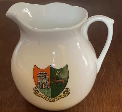 Buy Vintage Arcadian Crested China Jug. Lynmouth Crest. VGC. • 3.99£