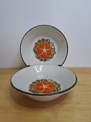 Buy Midwinter Stonehenge Nasturtium Jessie Tait Breakfast/ Desert Bowls X2 • 20£