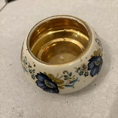 Buy Prinknash Pottery Bowl Small Gold Blue • 0.99£
