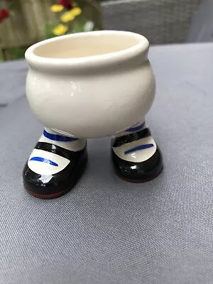 Buy Vintage Carlton Ware Walking Egg Cup With Black Shoes • 35£