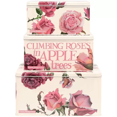 Buy Emma Bridgewater Square Cake Tins Roses Theme Set Of 3 • 36.49£