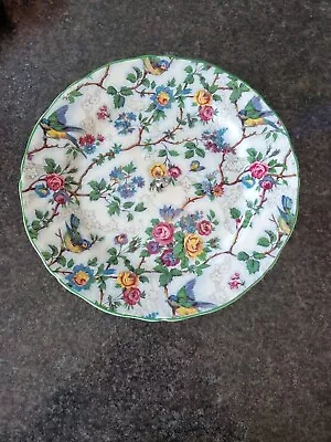 Buy Mid Century Chintz Cake Plate 1950s • 7£