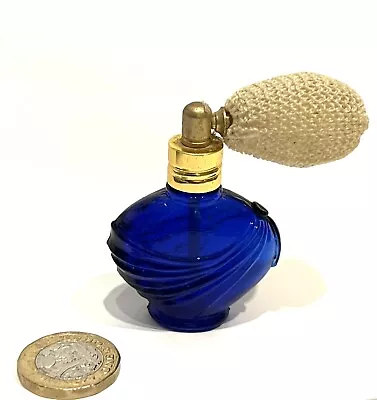 Buy Unused - Vintage Cobalt Blue Glass Perfume/Scent Bottle Atomiser • 0.99£