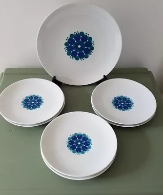 Buy Mid Century Thomas Made In Germany 60s Pinwheel Design Porcelain Sandwich Plates • 28£