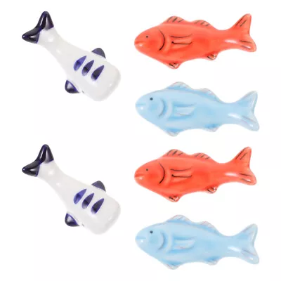 Buy  6 Pcs White Serving Tray Hotel Tableware Chopstick Holder Gift Cute Child • 12.49£