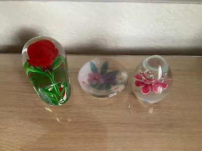 Buy 3 Paperweights 3 Very Nice Paperweights Unfortunately None Of Them Are Signed • 7£