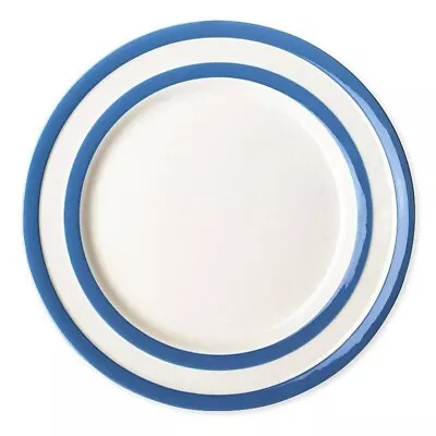 Buy Cornishware Victorian Round Blue Stripe Ceramic Side Plate - 17.5cm • 11£