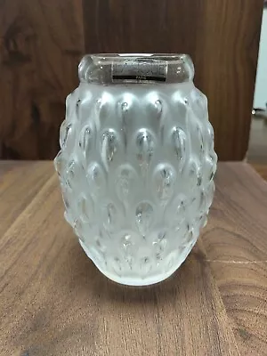 Buy Lalique Textured Crystal Figurea French 6  Vase • 111.83£