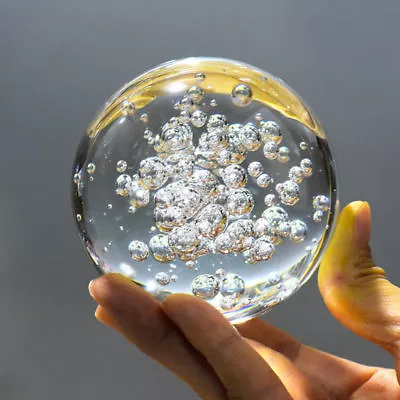 Buy Clear Bubble Art Glass Ball Sphere Paperweight Photography Prop 30mm • 5.95£
