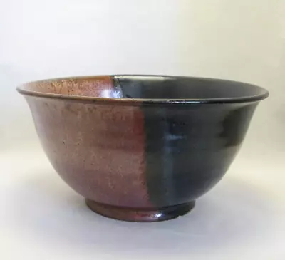 Buy Black & Red Studio Pottery Bowl, Yin Yang Style,impress Character Mark, 17.5 Cm • 20£