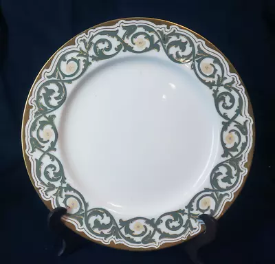 Buy Doulton Burslem England - LACTOLIAN WARE Gold Edge, Green Scroll • 69.95£