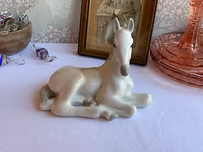 Buy Vintage Porcelain Figurine Of A 'White Foal', By Lomonosov, Of U.S.S.R • 11£