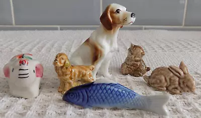 Buy Job Lot Of 6 Ceramic Miniature Animals Wade Whimsies? • 10£