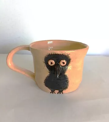 Buy Quirky Crow Mug, Pottery Crow Mug,  Crow Funny Mug, Mug Black Crow Motif • 12£
