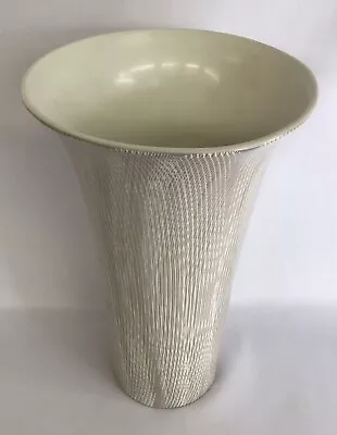 Buy Beswick Ware Vase Tall Vintage Beige Grey White Patterned 10” Tall • 20£