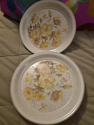 Buy Two Dinnerware Ecstasy 8 Inch Plates 70’s Design • 9.31£