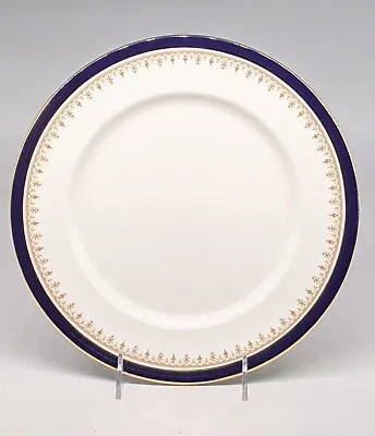 Buy SET 4 Aynsley Bone China Leighton Cobalt And Gold DINNER Plates **12 AVAIL** • 140.04£