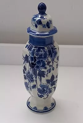 Buy Delft (?) Blue And White Lidded Vase Or Jar • 6.95£