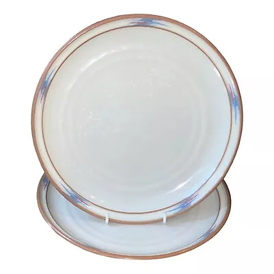 Buy Noritake Vtg Stoneware RAINDANCE 2x Dinner Plates South Western Red Blue Trim • 16£