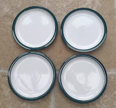 Buy 4 X DENBY GREENWICH SALAD PLATES 8.5  DIAMETER IN VERY GOOD CONDITION • 22£
