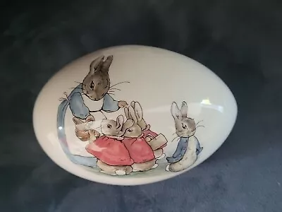 Buy Wedgwood Beatrix Potter Peter Rabbit Fine Bone China Egg Shaped Trinket Box • 69.99£