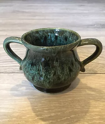 Buy Fosters Studio Cornwall Pottery Double Handled Pot HoneyComb Glaze Vintage. • 12£