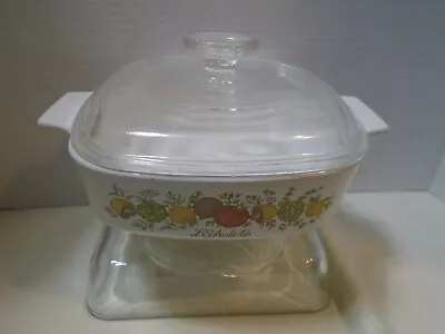 Buy Vintage Corning Ware A-1-B Spice Of Life 1 Qt. L'Echalote Casserole W/Pyrex Lid • 16.77£