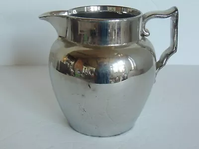 Buy Antique Silver Luster 6  Pitcher Jug Victorain Staffordshire England • 25.16£