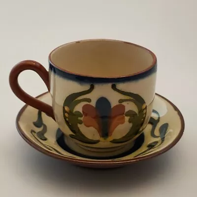 Buy Mottoware Vintage Pottery, Torquay Pottery Cup & Saucer Du'ee Have A Cup Of Tea • 10£