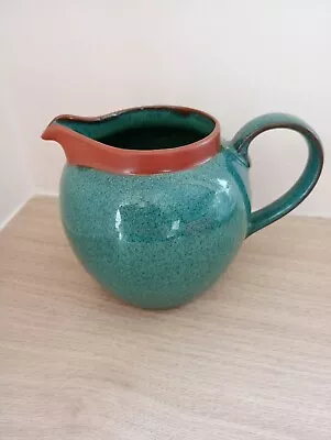 Buy Suffolk Tableware Henry Watson Pottery Green Stoneware Spouted Speckled Creamer • 19.99£