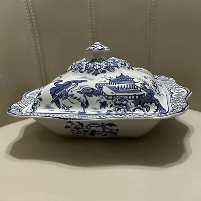 Buy H H & G Ltd Wood & Sons Blue & White Ceramic Tureen Frederick Rhead Orient Patt • 23.91£