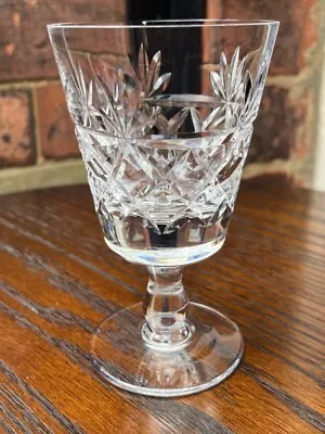 Buy Vintage Royal Brierley Crystal Wine Glass Bruce Pattern • 12.50£
