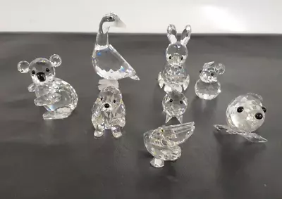 Buy Swarovski Crystal Animals Figurines Decorative Collectables Small Job Lot Of 8 • 34£