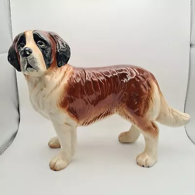 Buy Melba Ware Ceramic St. Bernard Dog Figurine Ornament Large - 7  High X 10  Long. • 17.99£