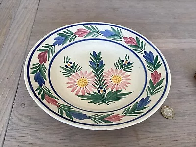 Buy Henriot Quimper French Pottery Vintage - Marguerite Flower -  24cm Wide Bowl • 15£