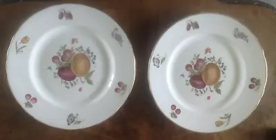 Buy Vinage Pair Of Royal Worcester Plates Delecta • 28£