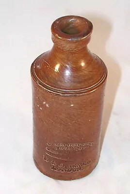 Buy Old Vitreous Stone Bottle J. Bourne & Son Denby Pottery P & J Arnold London UK • 69.89£