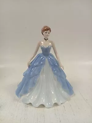 Buy Coalport Ringtons Ltd Edition Figurine Evening Elegance Blue Dress 2004 • 10.50£